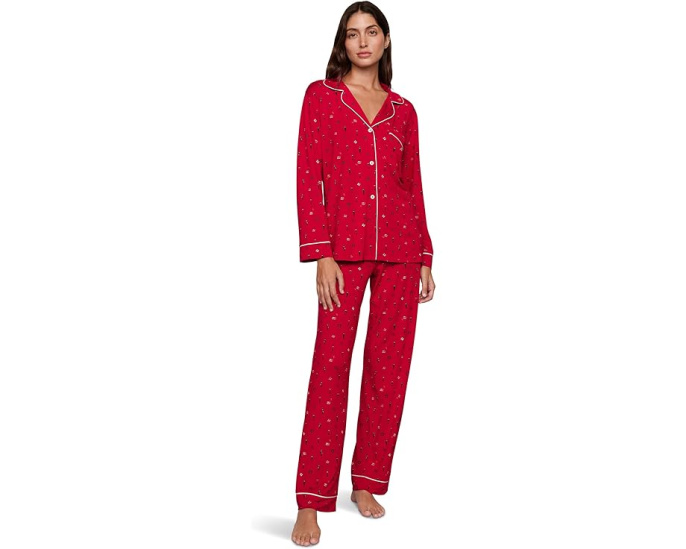 Eberjey Пижамный комплект Gisele Printed Long из мягкого модала