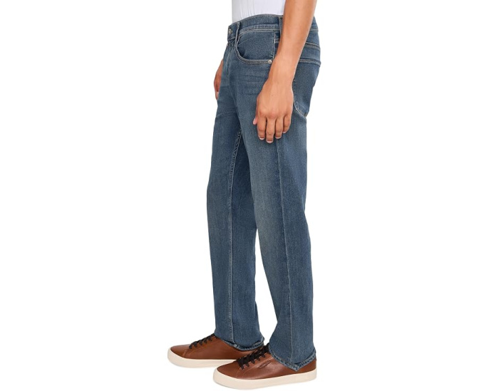 Paige джинсы Federal Transcend Slim Straight с эффектом потертости