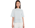 Топ Madewell Embroidered Pintuck High-Neck с вышивкой