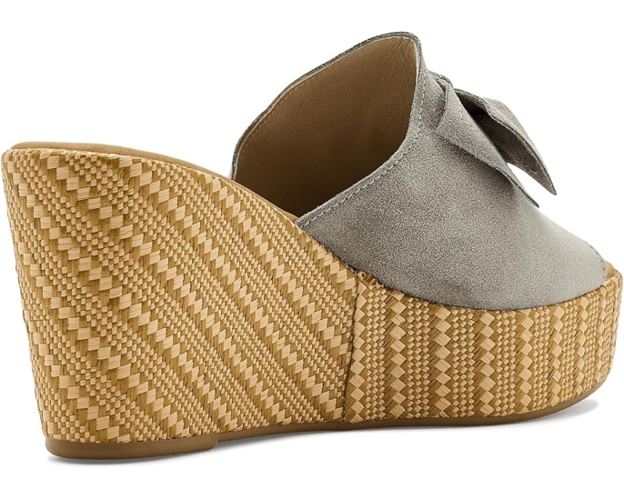 Босоножки-лодочки Spring Step Ellyn-Woven с крупным бантом и плетеным клином