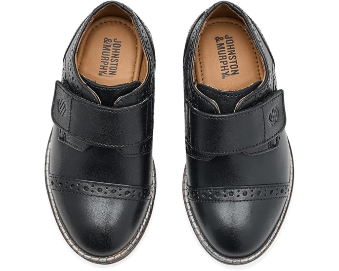 Детские туфли Johnston & Murphy Conard Cap Toe с липучкой