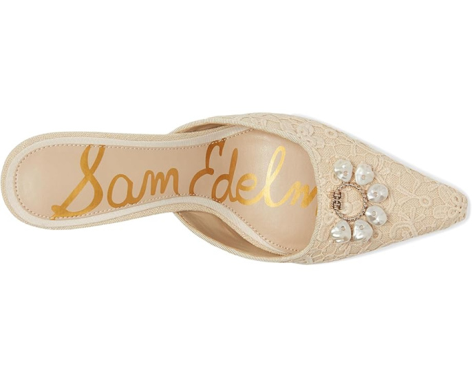 Босоножки на каблуке Brit Orchid с жемчужным декором Sam Edelman