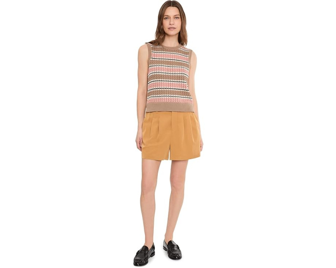 Varley топ Deeley Stripe Stitch Tank с горизонтальной полоской