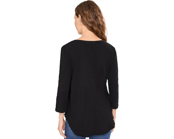 Футболка V-Neck с рукавом 3/4 и округлым низом Mod-o-doc