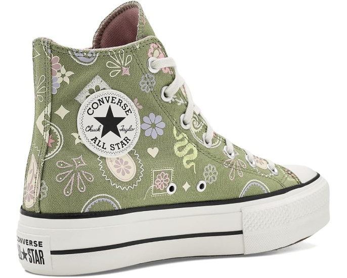 Кеды Converse Chuck Taylor All Star Lift Platform Paisley Pop с принтом