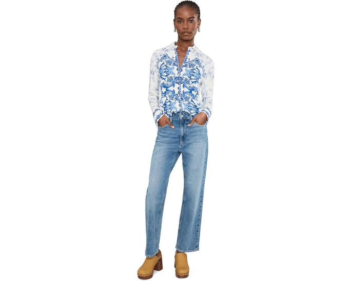 Блуза Johnny Was The Janie Favorite Button Front Shirt Vallora с принтом