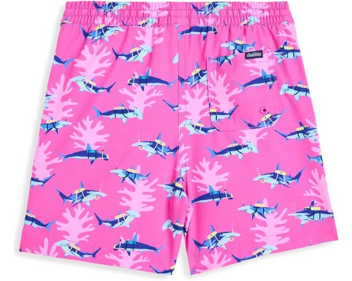 Chubbies Kids шорты с принтом акулы и эластичным поясом