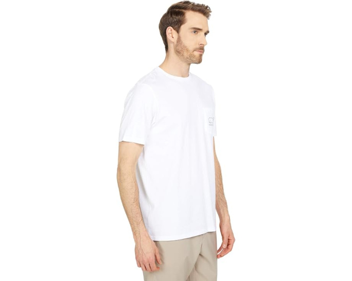 Vineyard Vines футболка с коротким рукавом и карманом Vintage Whale Pocket