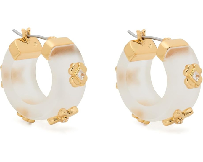 Серьги-кольца Kate Spade New York Heritage Bloom Small Hoops