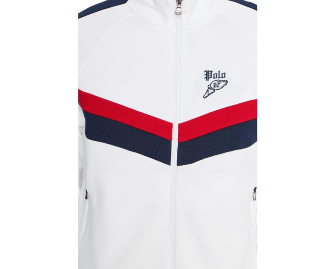 Тренировочная куртка Double-Knit Track Polo Ralph Lauren с молнией