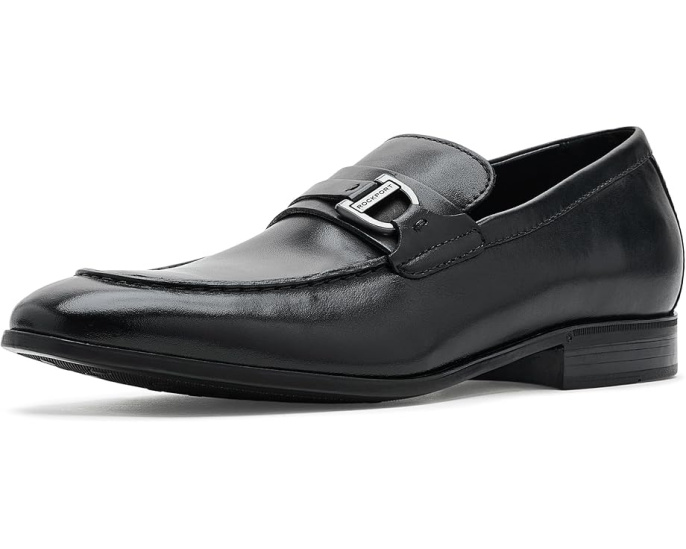Лоферы Rockport Carlo из черной кожи с металлической деталью