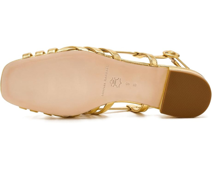 Loeffler Randall Shelly Wrap сандалии с плетением и ракушкой