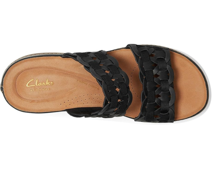 Сандалии-мюли Clarks Kassanda Mule с плетеной платформой