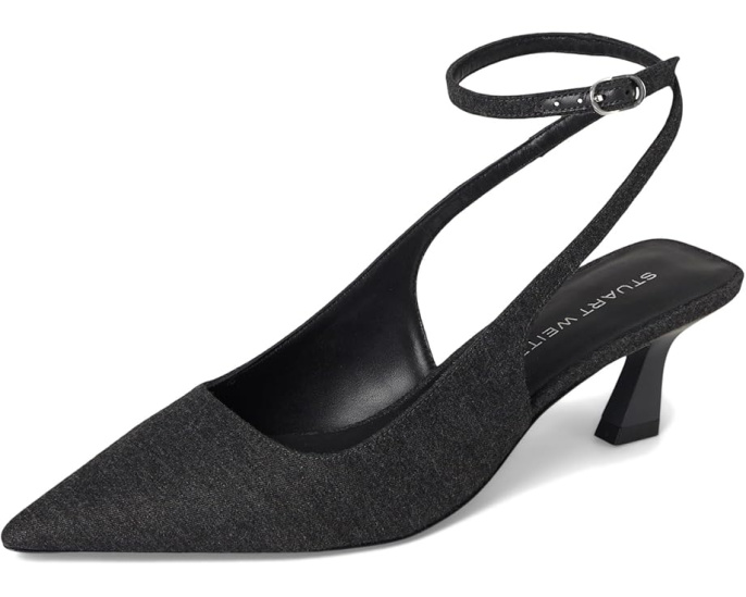 Stuart Weitzman Туфли Vinnie 50 на тонком каблуке с ремешком на щиколотке