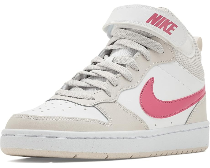 Кроссовки Nike Kids Court Borough Mid 2 для старших детей с кожаным верхом