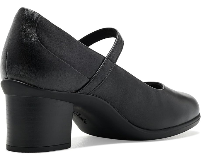 Туфли Clarks Shaya Jane с пряжкой Black Leather
