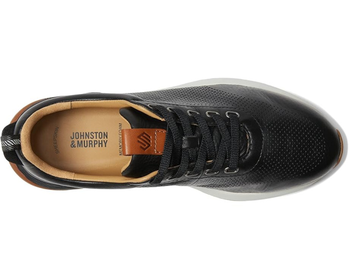 Кроссовки Johnston & Murphy Kinnon Perfed Jogger из кожи с овчиной