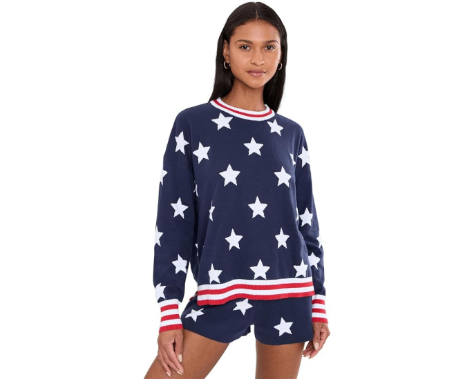 Свитер Cal Sweater Beach Riot с рисунком звезд и свободным кроем