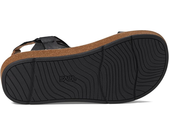 Сандалии Teva Madera Wedge с пробковой платформой и ремешками на липучке