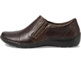 Слипоны Clarks Cora Giny из текстурированной кожи и текстиля с двумя молниями