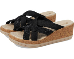 Bzees Сандалии Reign Wedge с пробковым клином и поддержкой свода стопы
