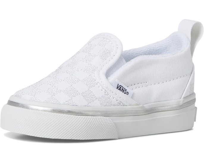 Кеды Vans Slip-On V детские с серебристым узором