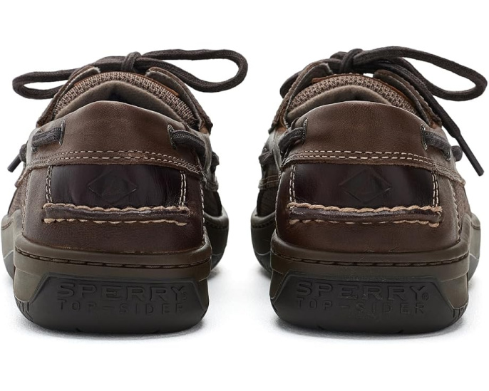 Sperry туфли Billfish 3 Eye с темно-коричневой кожей