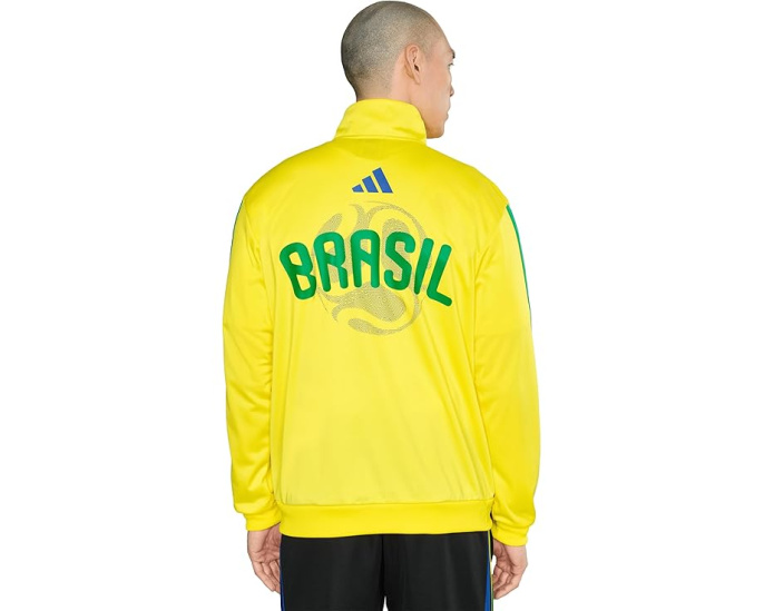 Олимпийка Adidas Brazil Olp ярко-желтая