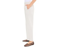 Eileen Fisher Органические хлопковые брюки Pucker Check Ankle Wide Pant Белые