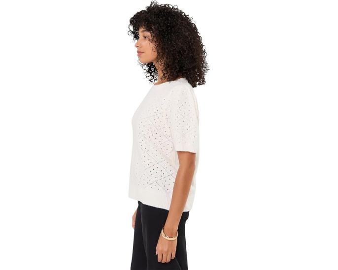 Свитер Faith Scoop Neck Short Sleeve Sweater с узором