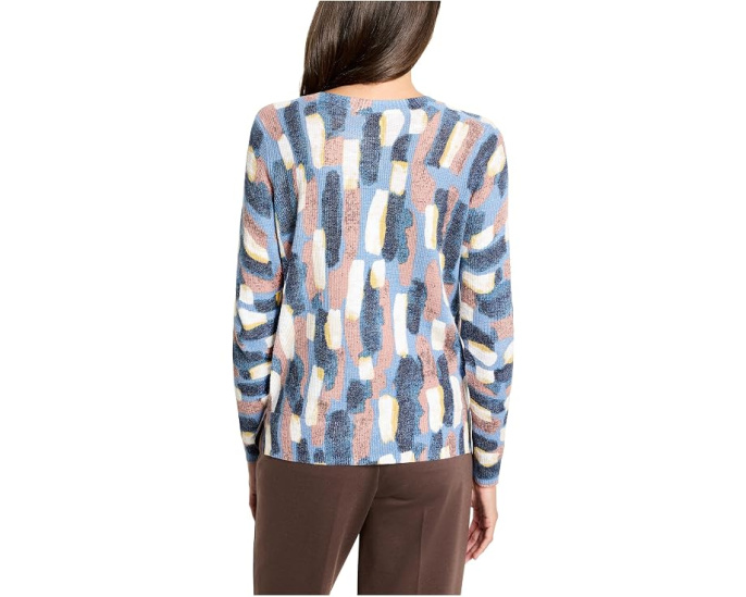 Свитер Brushstrokes Waffle V-neck от NIC+ZOE