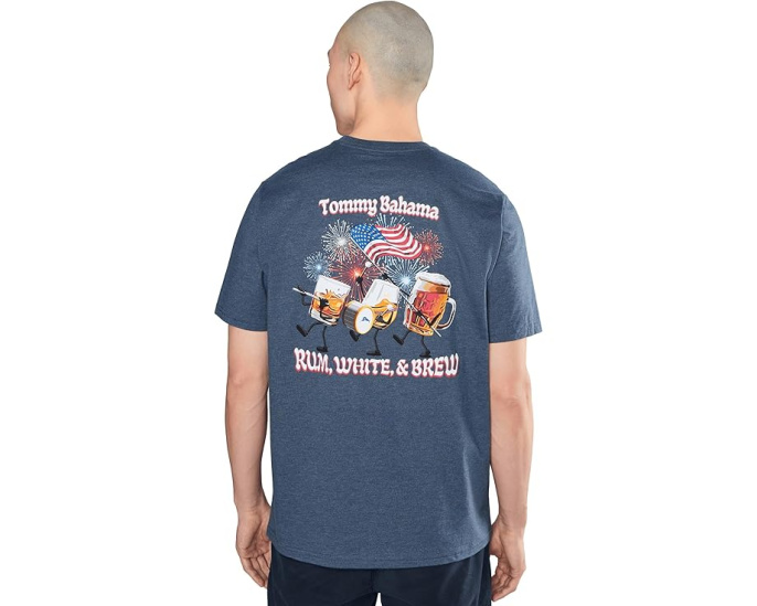 Футболка Tommy Bahama Rum White and Brew Tee с принтом