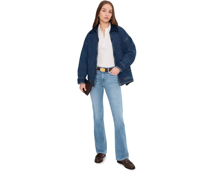 Джинсы 32" High-Rise Manhattan Bootcut от Paige в цвете Vino Vibes