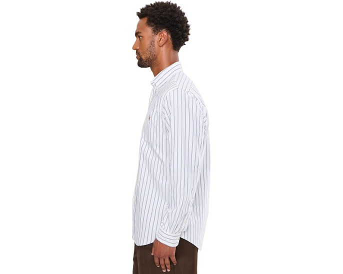 Оксфордская рубашка Polo Ralph Lauren Classic Fit в полоску