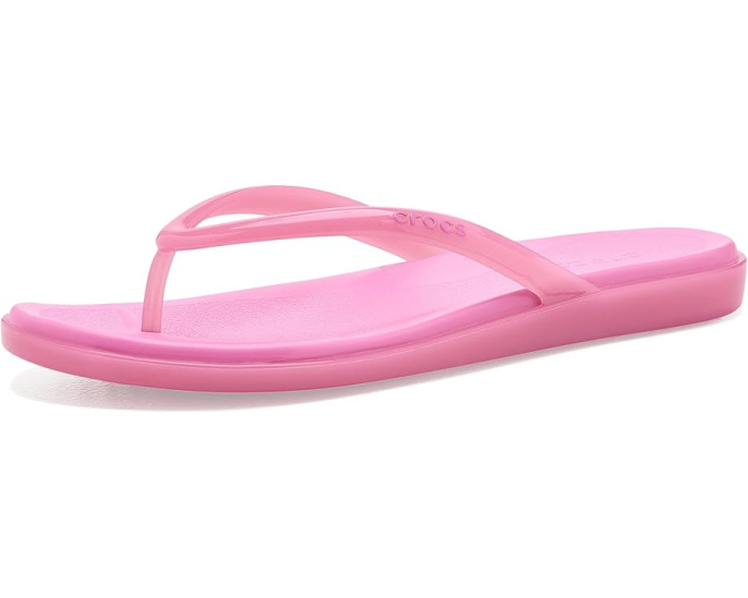 Crocs шлепанцы Miami на танкетке с минималистичными ремешками