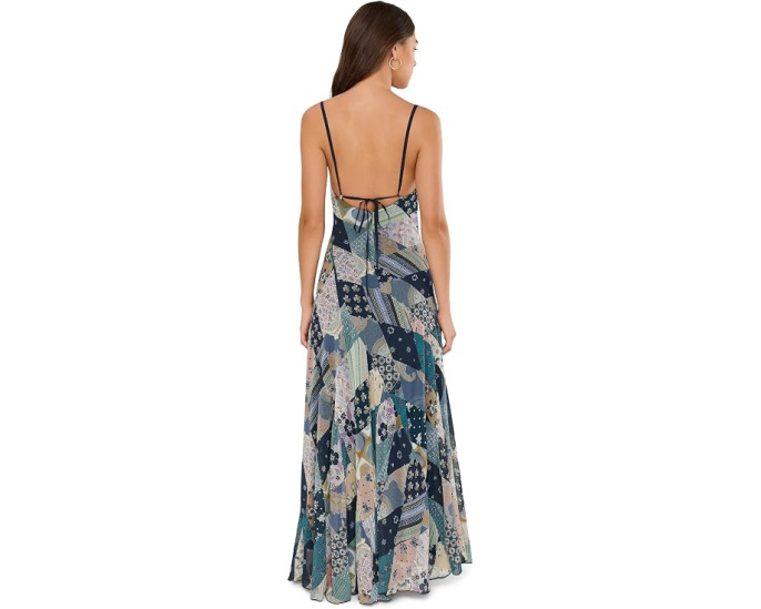 Макси платье Tis The Season Free People с принтом Storm Combo