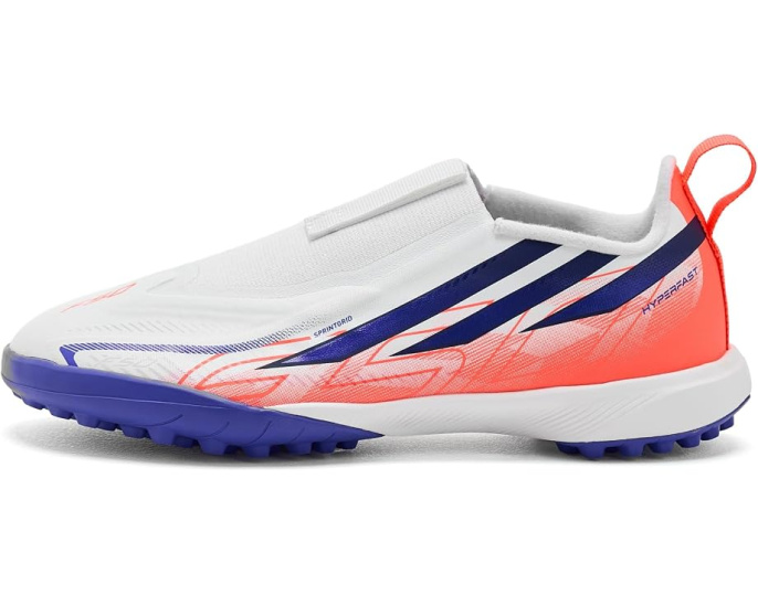 Детские бутсы Adidas F50 Hyperfast League без шнуровки для травы