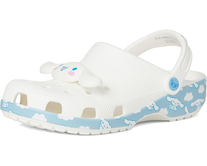 Кроксы Crocs Classic Hello Kitty с ремешком