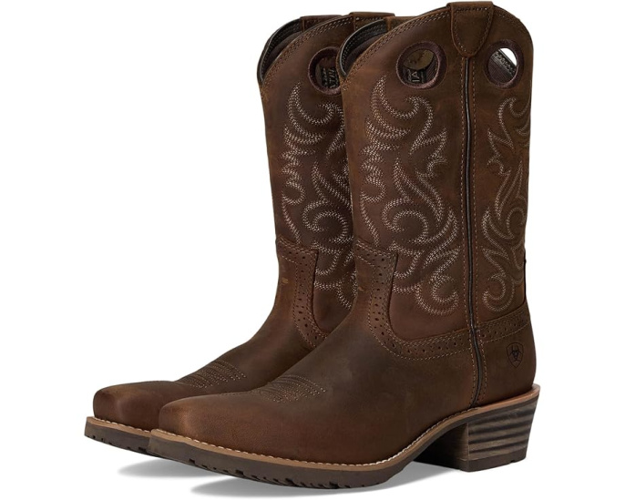Ariat Hybrid Roughstock Square Toe Cowboy Boot ковбойские сапоги