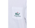 Футболка Vineyard Vines Golf Ball Whale с длинным рукавом и принтом