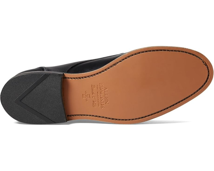 Мокасины Raymond Apron-toe Derby от Allen Edmonds из полированной телячьей кожи