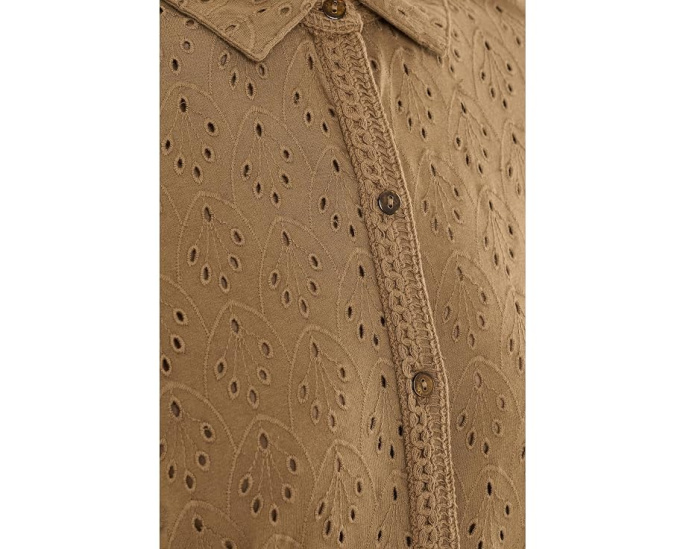 Топ Knit Eyelet Pop On от NIC ZOE