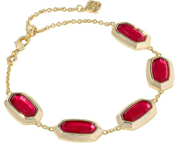 Браслет Elaina Bezel Delicate Chain с камнями из перламутра от Kendra Scott