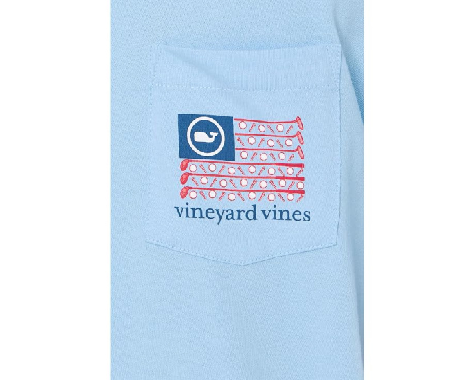 Футболка Vineyard Vines с принтом флагов для гольфа