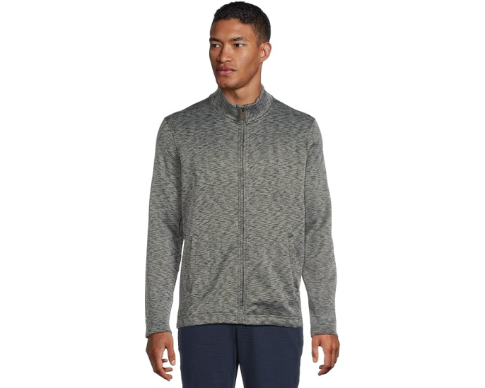 Куртка Johnston & Murphy Space Dye Full Zip на молнии с воротником стойкой