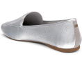 Birdies балетки Vesper Leather Flat серебристого цвета