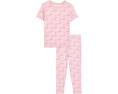 Детская пижама Kickee Pants с коротким рукавом и принтом обезьянки