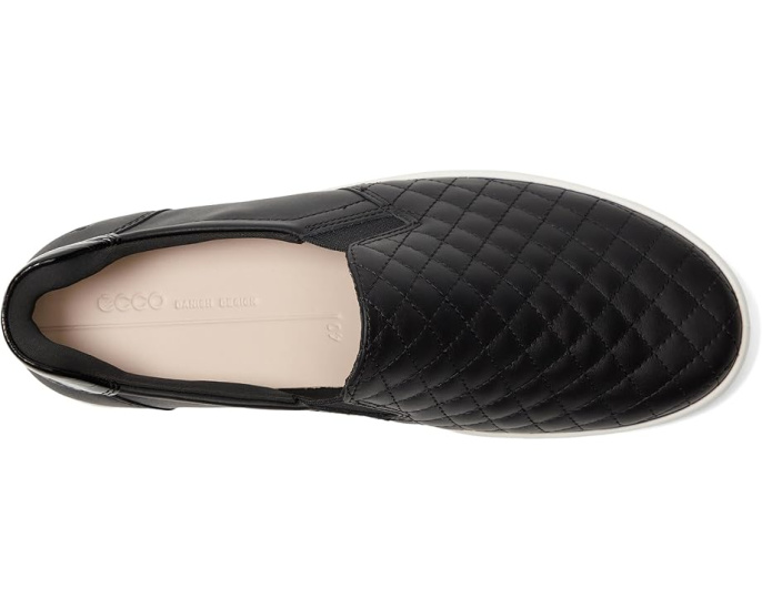 Мокасины ECCO Soft 7 Quilted Easy Slip-On с эластичной застежкой и стеганым верхом