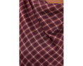 Блуза Vince Ombre Plaid с капюшоном и коротким рукавом