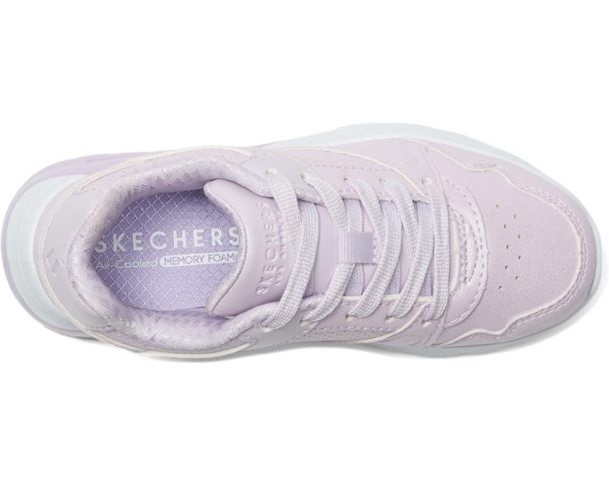 Детские кроссовки Skechers Uno Lite 2.0 с блестящим верхом и памятью формы